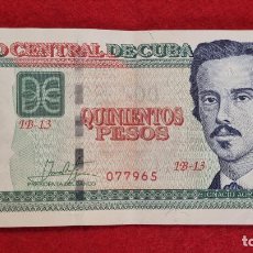 Billetes extranjeros: BILLETE CUBA 500 PESOS 2018 MBC ORIGINAL T965. Lote 345299233