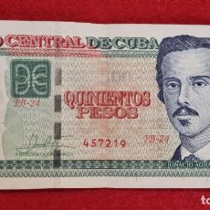 Billetes extranjeros: BILLETE CUBA 500 PESOS 2018 MBC ORIGINAL T219. Lote 345299318