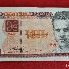 Billetes extranjeros: BILLETE CUBA 1000 PESOS 2021 MBC++ ORIGINAL T741. Lote 345299778