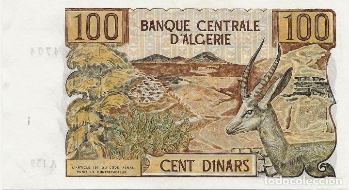 Billetes extranjeros: BILLETE 100 DINARS, ARGELIA 1970 - Foto 1