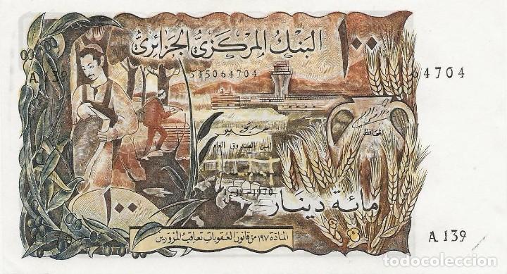 Billetes extranjeros: BILLETE 100 DINARS, ARGELIA 1970 - Foto 2