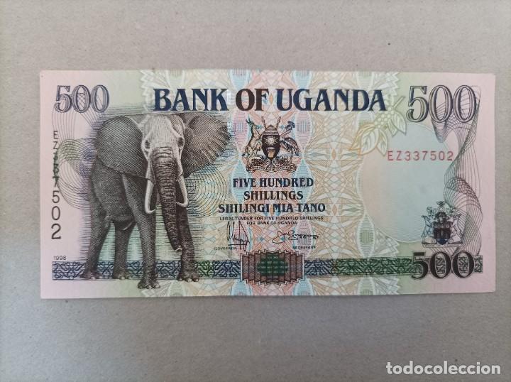 Billetes extranjeros: Billete de Uganda de 500 schiling, UNC - Foto 1