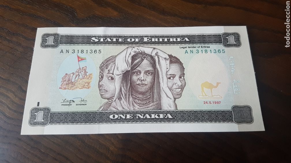 Billetes extranjeros: 1 NAKFA ERITREA 1997 - Foto 1