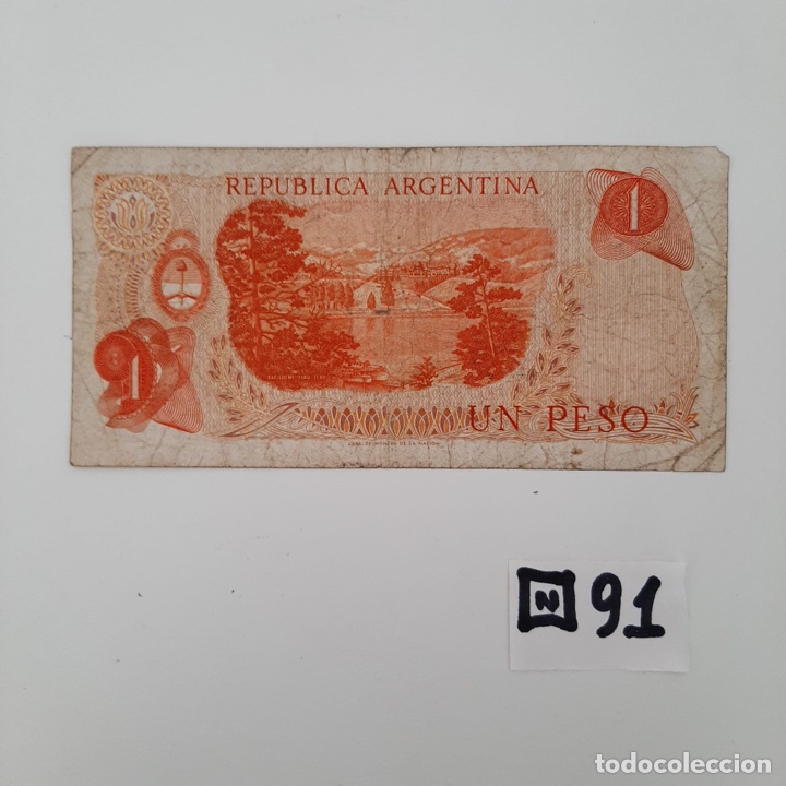 Billetes extranjeros: BILLETE UN PESO DE ARGENTINA - Foto 2