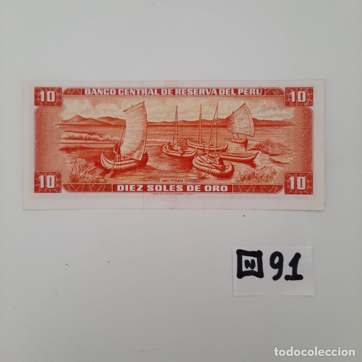 Billetes extranjeros: BILLETE 10 SOLES DEL PERU - Foto 2