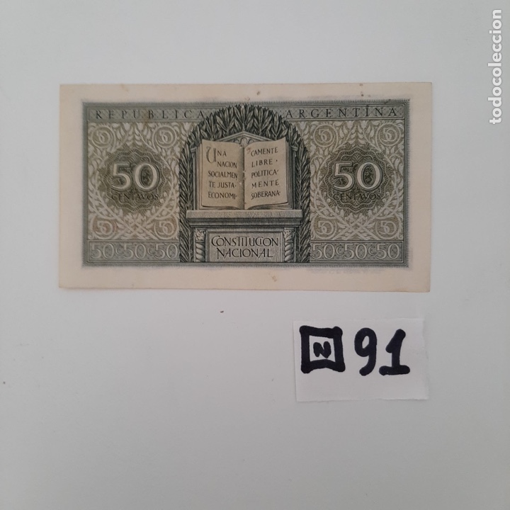 Billetes extranjeros: BILLETE 50 CENTAVOS ARGENTINA - Foto 2