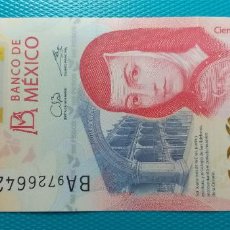 Billetes extranjeros: BILLETE DE 100 CIEN PESOS MEXICANOS. SOR JUANA INÉS DE LA CRUZ Y MARIPOSAS MONARCAS. Lote 346010653