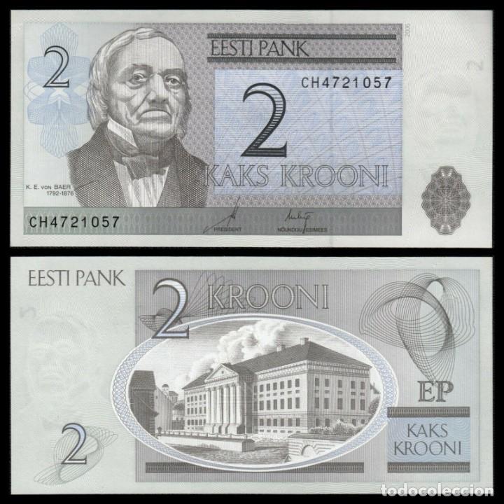 Billetes extranjeros: ESTONIA 2 KROONI 2006 Pick 85a SC / UNC - Foto 1