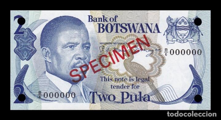 Billetes extranjeros: Botswana 2 Pula 1982 Pick 7As Specimen SC UNC - Foto 1