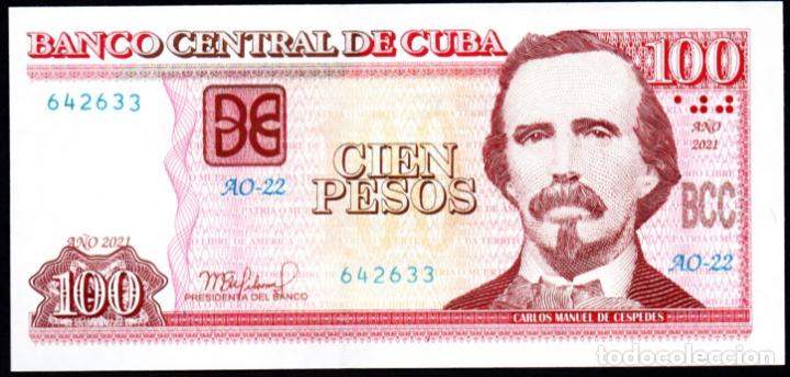 Billetes extranjeros: CUBA - 100 PESOS 2021 - SIN CIRCULAR - Foto 1
