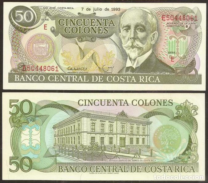 Billetes extranjeros: COSTA RICA. 50 colones 07.07.1993. S/C.