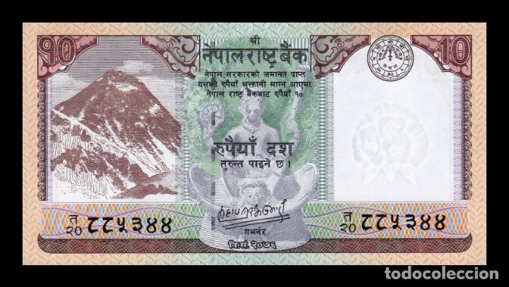 Billetes extranjeros: Nepal 10 Rupias 2020 Pick 77b Sc Unc - Foto 1