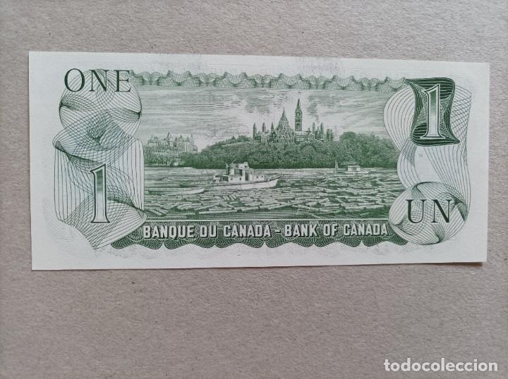 Billetes extranjeros: Billete de Canad&aacute; de 1 Dollar, a&ntilde;o 1973, UNC - Foto 2