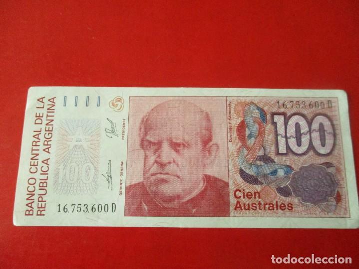 Billetes extranjeros: Argentina. billete de 100 australes 1985 - Foto 1