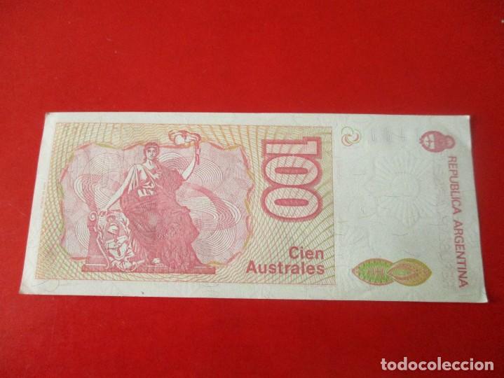 Billetes extranjeros: Argentina. billete de 100 australes 1985 - Foto 2