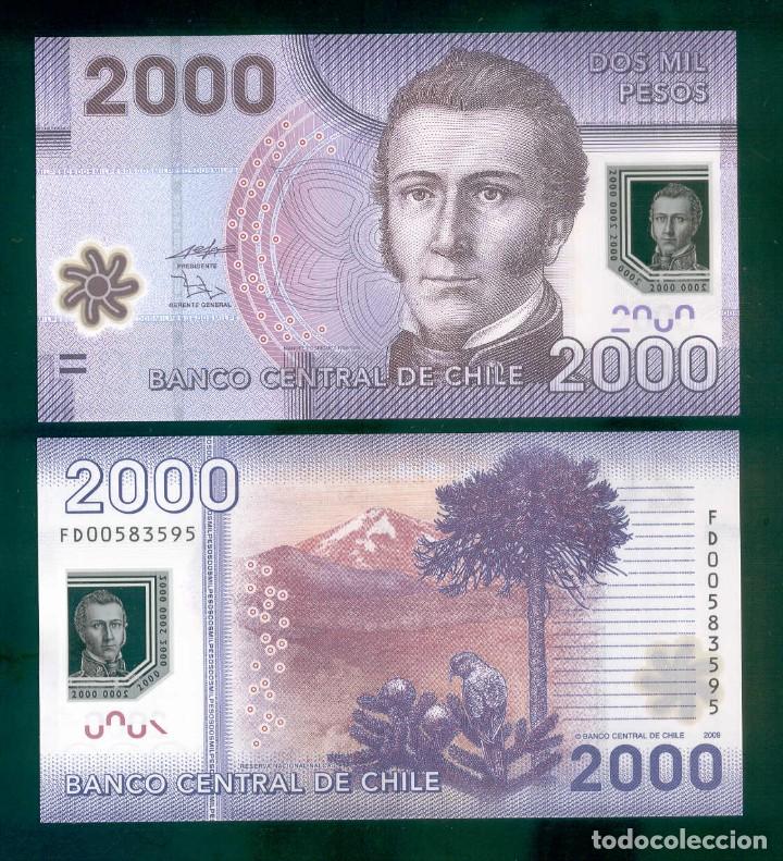 Billetes extranjeros: CHILE : 2000 pesos 2009.SC. UNC.pk.162 - Foto 1