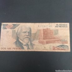Banconote internazionali: MÉXICO 2000 PESOS 1989. Lote 349840919