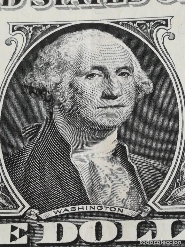 Billetes extranjeros: Billete 1 one dollar USA 1995 - Foto 2