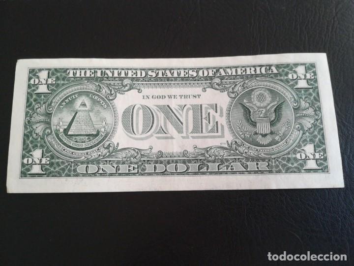 Billetes extranjeros: Billete 1 one dollar USA 1995 - Foto 5