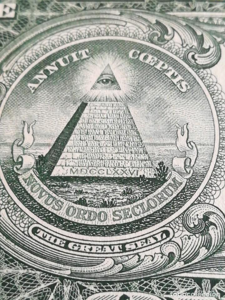 Billetes extranjeros: Billete 1 one dollar USA 1995 - Foto 6
