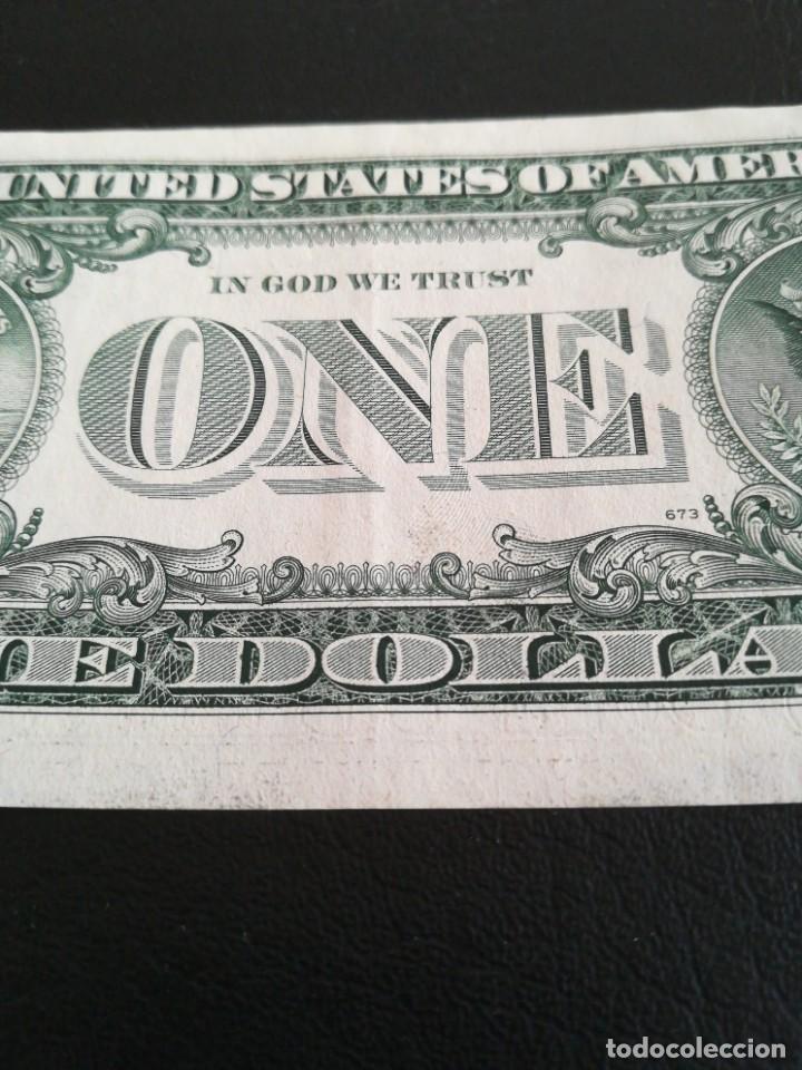 Billetes extranjeros: Billete 1 one dollar USA 1995 - Foto 8