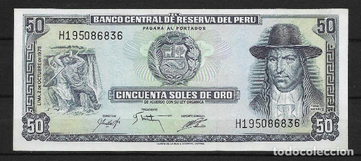 Billetes extranjeros: Peru 50 Soles , 1975 , UNC - Foto 1