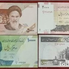 Banconote internazionali: LOTE (SET) DE 4 BILLETES DE IRAN : 500, 20000, 50000 Y 100000 RIALS (SC). Lote 350934064