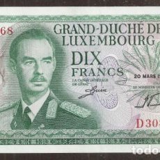 Billetes extranjeros: LUXEMBURGO. 10 FRANCOS 20.3.1967. PICK 53. SERIE D. S/C. Lote 353277994