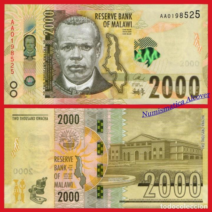 Billetes extranjeros: MALAWI 2000 Kwacha 2016 Serie AA Pick 69 - SC - Foto 1