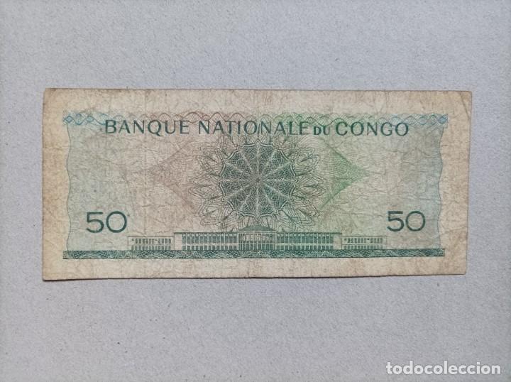 Billetes extranjeros: Billete de Congo de 50 francs, a&ntilde;o 1962 - Foto 2