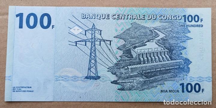 Billetes extranjeros: CONGO - 100 FRANCOS 2000 SERIE M2897469V SC - Foto 2