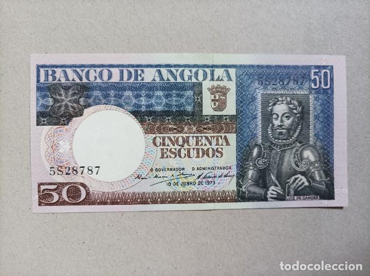 Billetes extranjeros: Billete de Angola de 50 escudos de 1973, UNC - Foto 1