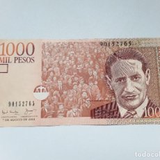 Billetes extranjeros: COLOMBIA 1000 PESOS AGOSTO 2001 MBC+ P.450A. Lote 354498568