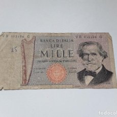 Billetes extranjeros: ITALIA 1000 LIRAS FEB. 1969 BC+ ESCRITO. Lote 354547118