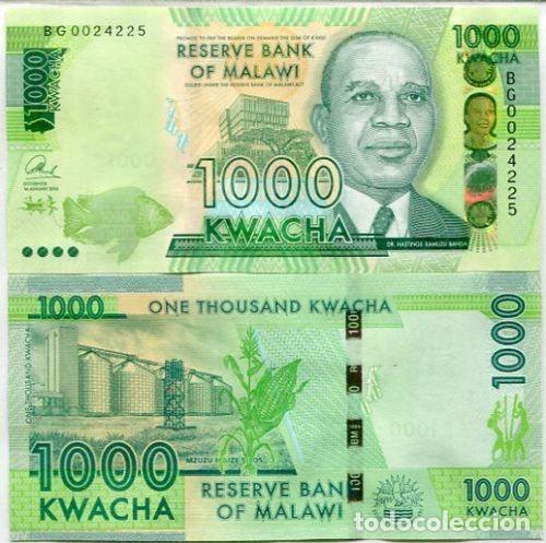 Billetes extranjeros: MALAWI 1000 KWACHA 2016 Pick 67b SIN CIRCULAR - Foto 1