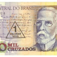 Notas Internacionais: BANKNOTES / BILLETES DE BRASIL, 1 CRUZADO NOVO , P.216B , ND (1989), XF (CIRCULADO). Lote 354729863