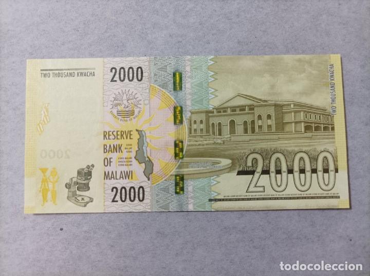 Billetes extranjeros: Billete de Malawi 2000 Kwacha, a&ntilde;o 2016, Uncirculated - Foto 2