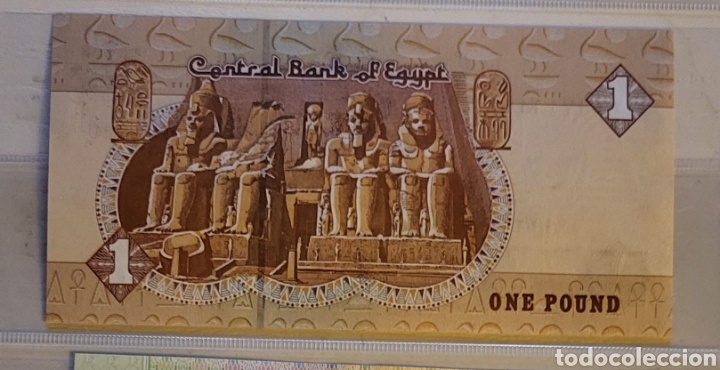 Billetes extranjeros: Billete de Egipto 2003 1 Libra UNC - Foto 2