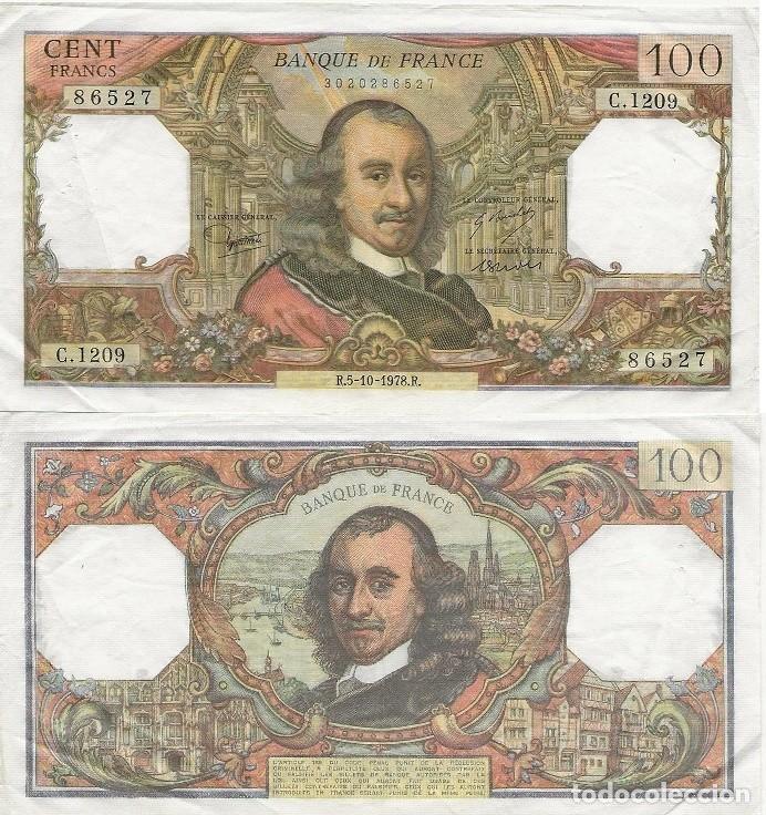Billetes extranjeros: BILLETE 100 FRANCS 1978 - Foto 1