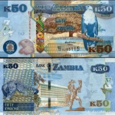 Billetes extranjeros: ZAMBIA 50 KWACHA 2012 (2015) P.60 UNC. Lote 358179840