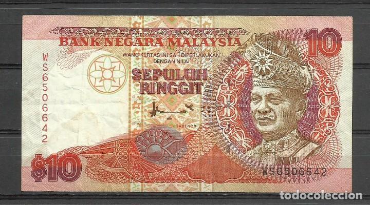 Billetes extranjeros: BILLETE DE MALASIA DE 10 RINGGIT - Foto 1