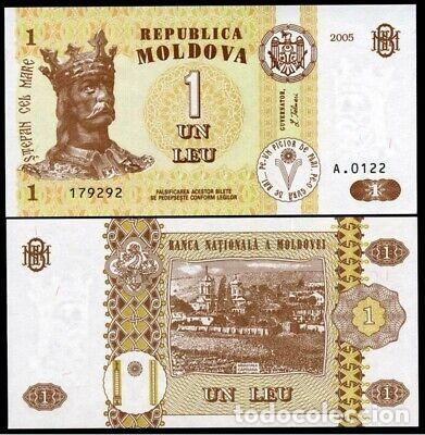 Billetes extranjeros: MOLDOVIA - 1 LEU DE 2005 - SIN CIRCULAR - Foto 1