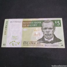 Billetes extranjeros: MALAWI 5 KWACHA AÑO 2005. Lote 361586650