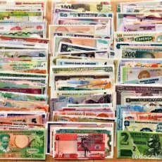 Billetes extranjeros: GRAN LOTE 150 BILLETES DEL MUNDO GENUINOS DE CURSO LEGAL CALIDAD UNC TODOS DIFERENTES. Lote 362783905