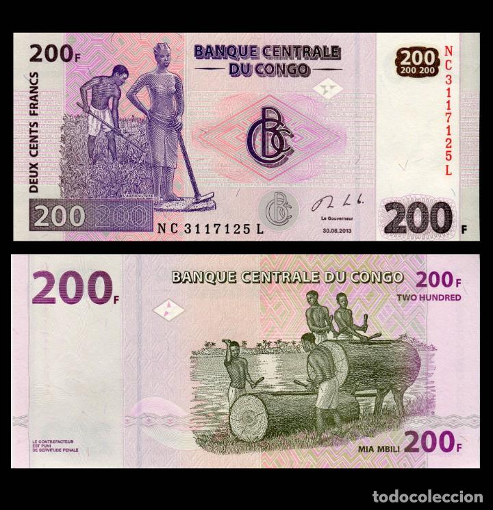 Billetes extranjeros: CONGO - 200 FRANCOS DE 2013 - SIN CIRCULAR - Foto 1