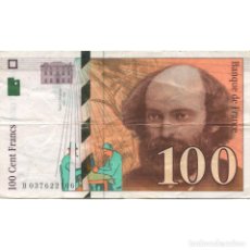 Billetes extranjeros: [#627728] FRANCIA, 100 FRANCS, CÉZANNE, 1997, BC+, FAYETTE:74.1, KM:158A. Lote 363453600