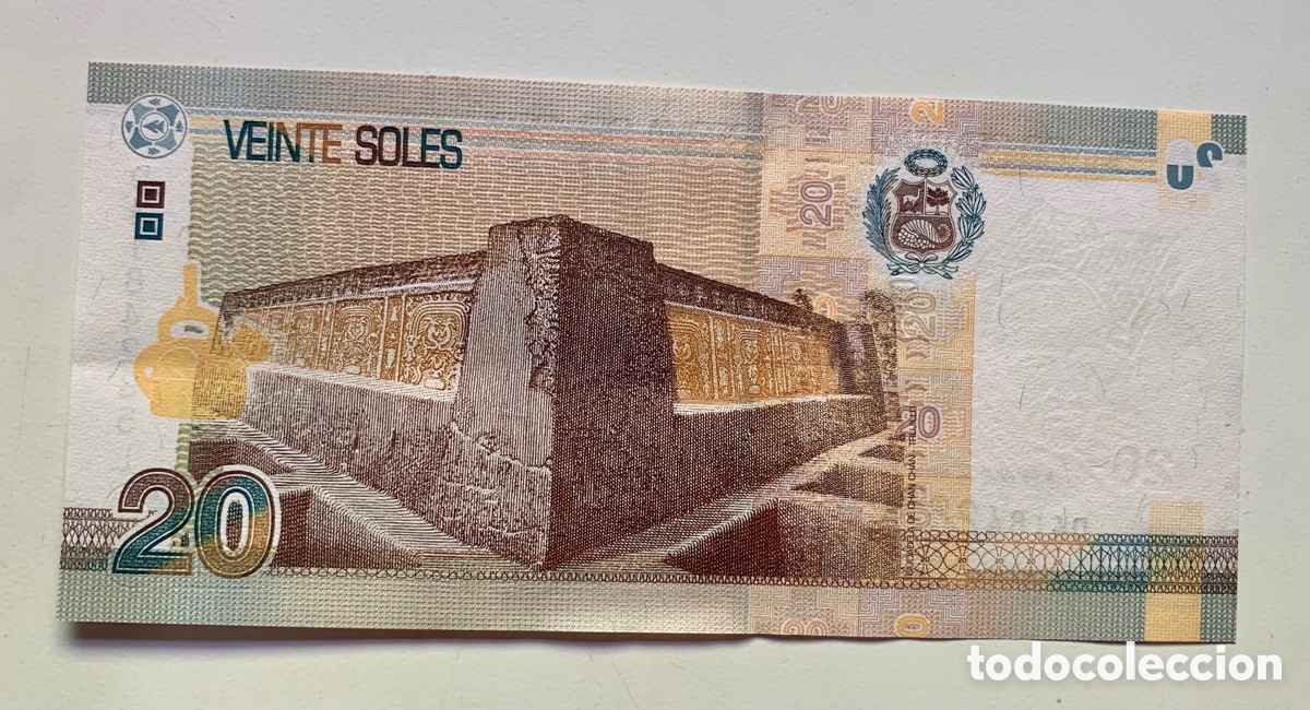 Billetes extranjeros: Billete PERU 20 Soles 2018 SC - Foto 2