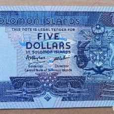 Billetes extranjeros: SALOMON, ISLAS - 5 DOLARES B/1 821348 (1986) SC. Lote 363750680