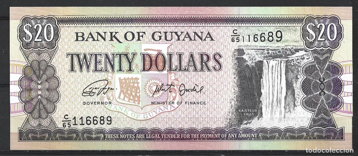 Billetes extranjeros: t506) GUYANA 20 DOLLARS 1996 - UNC - Foto 1