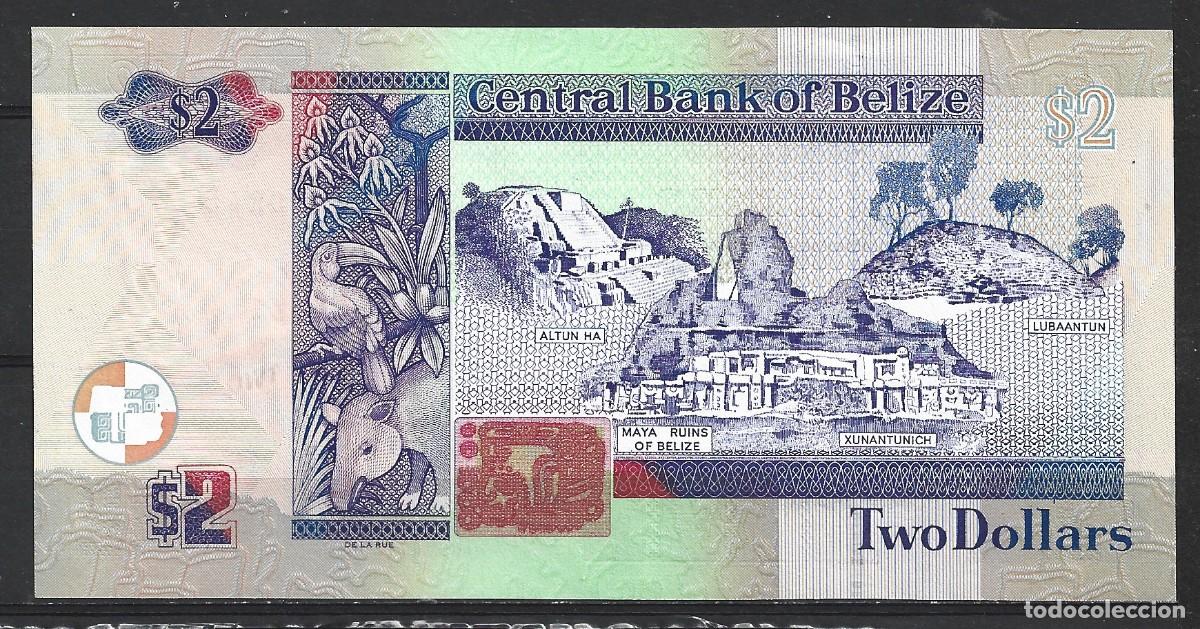 Billetes extranjeros: t514) BELIZE 2 DOLLARS Jan.2017 - UNC - Foto 2